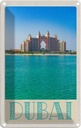 Blechschild 18x12 cm Dubai Strand Meer Moschee Sonne Bildmotiv Reisemotiv Abenteuer Reisen
