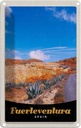 Blechschild 18x12 cm Fuerteventura Spanien Wüste Gebirge Bildmotiv Reisemotiv Abenteuer Reisen
