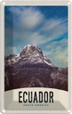 Blechschild 18x12 cm Ecuador Süd Amerika Gebirge Schnee Bildmotiv Reisemotiv USA