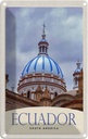 Blechschild 18x12 cm Ecuador Süd Amerika Kirche Stadt Bildmotiv Reisemotiv USA