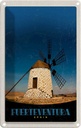 Blechschild 18x12 cm Fuerteventura Spanien Windrad Bildmotiv Reisemotiv Abenteuer Reisen