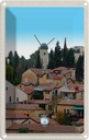 Blechschild 18x12 cm Israel Stadt Windmühle Natur Bildmotiv Reisemotiv Abenteuer Reisen