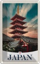 Blechschild 18x12 cm Japan Asien traditionelles Gebäude Bildmotiv Reisemotiv Abenteuer Reisen