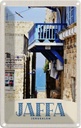 Blechschild 18x12 cm Jaffa Jerusalem Israel Stadt Meer Bildmotiv Reisemotiv Abenteuer Reisen