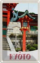 Blechschild 18x12 cm Kyoto Japan Skulptur Fuchs Bildmotiv Reisemotiv Abenteuer Reisen