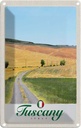 Blechschild 18x12 cm Toskana Italien Weide Wiese Natur Bildmotiv Reisemotiv Abenteuer Reisen