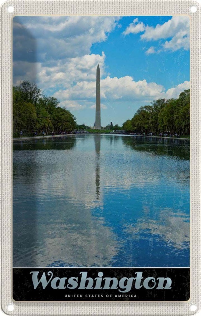 [LA-1783645] Blechschild 18x12 cm Washington USA Amerika Poromac Bildmotiv Reisemotiv