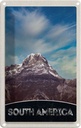 Blechschild 18x12 cm Süd Amerika Gebirge Natur Schnee Bildmotiv Reisemotiv USA