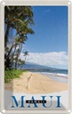 Blechschild 18x12 cm Maui Hawaii Insel Strand Wellen Bildmotiv Reisemotiv Abenteuer Reisen