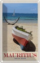 Blechschild 18x12 cm Mauritius Indischer Ozean Boot Bildmotiv Reisemotiv Abenteuer Reisen
