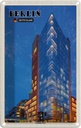 Blechschild 18x12 cm Berlin Potsdamer Gebäude Abend Bildmotiv Reisemotiv Abenteuer Reisen