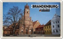 Blechschild 12x18 cm Brandenburg an der Havel Rathaus Bildmotiv Reisemotiv Abenteuer Reisen