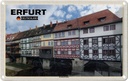 Blechschild 12x18 cm Erfurt Krämerbrücke Bildmotiv Reisemotiv Abenteuer Reisen