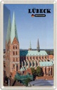 Blechschild 18x12 cm Lübeck Marienkirche Bildmotiv Reisemotiv Abenteuer Reisen