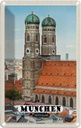 Blechschild 18x12 cm München Altstadt Frauenkirche Abenteuer Reisen Urlaub