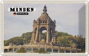 Blechschild 12x18 cm Minden Kaiser-Wilhelm-Denkmal Bildmotiv Reisemotiv Abenteuer Reisen