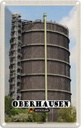 Blechschild 18x12 cm Oberhausen Gasometer Gebäude Bildmotiv Reisemotiv Abenteuer Reisen
