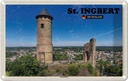 Blechschild 12x18 cm St. Ingbert Burg Kirkel Städtetrip Bildmotiv Reisemotiv Abenteuer Reisen