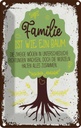 Blechschild 18x12 cm Familie ist Baum halten alles Zusammen Spruch Zitat