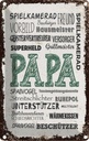 Blechschild 18x12 cm Papa Spielkamerad Beschützer Freund Spruch Zitat