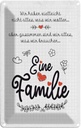 Blechschild 18x12 cm Familie Wir haben nicht alles aber Spruch Zitat