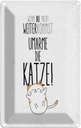 Blechschild 18x12 cm Katze nicht weiter kommst umarme