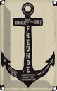 Blechschild 18x12 cm Freunde Anker Trost Halt Sicherheit Spruch Zitat