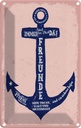 Blechschild 18x12 cm Freunde Anker sind immer da Spruch Zitat