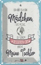 Blechschild 18x12 cm Tochter macht meine Welt besser Spruch Zitat