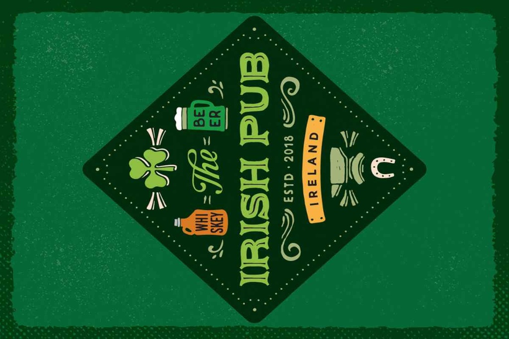 Blechschild 18x12 cm Ireland Irish Pub Whiskey Beer