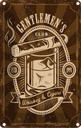 Blechschild 18x12 cm Gentlemen`s Club Whiskey & Cigars