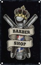 Blechschild 18x12 cm Barbershop Friseur Salon Haare