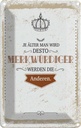 Blechschild 18x12 cm je älter desto merkwürdiger andere Spruch Zitat