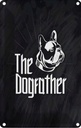 Blechschild 18x12 cm Tiere Hund Dog The Dogfather