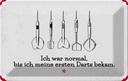 Blechschild 12x18 cm Dart Ich war normal bis Darts Spruch Zitat