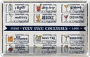 Blechschild 12x18 cm Alkohol Fresh Cocktails Mojito Maragrita