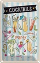 Blechschild 18x12 cm Party Cocktails Caipirinha Bloody Mary