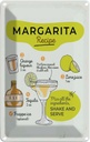 Blechschild 18x12 cm Margarita Recipe orange lime
