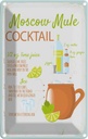 Blechschild 18x12 cm Moscow Mule Cocktail Recipe
