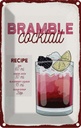 Blechschild 18x12 cm Bramble Cocktail Recipe Gin