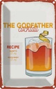 Blechschild 18x12 cm The Godfather Cocktail Recipe