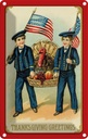 Blechschild 18x12 cm Weihnachten Erntedankfest Amerika USA