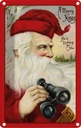 Blechschild 18x12 cm Weihnachten Schnee Gruß Winter Santa Claus Abenteuer Reisen Urlaub Ostern
