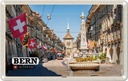 Blechschild 12x18 cm Bern Schweiz Altstadt Flaggen Bildmotiv Reisemotiv Abenteuer Reisen