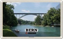 Blechschild 12x18 cm Bern Schweiz Kornhausbrücke Brücke Bildmotiv Reisemotiv Abenteuer Reisen