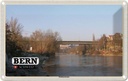 Blechschild 12x18 cm Bern Schweiz Monbijoubrücke Fluss Bildmotiv Reisemotiv Abenteuer Reisen