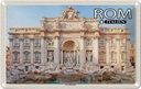 Blechschild 12x18 cm Rom Italien Trevi Brunnen Skulptur Bildmotiv Reisemotiv Abenteuer Reisen