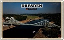 Blechschild 12x18 cm Dresden Brücke Blaues Wunder Bildmotiv Reisemotiv Abenteuer Reisen