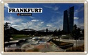 Blechschild 12x18 cm Frankfurt Hafenpark Skatepark Bildmotiv Reisemotiv Abenteuer Reisen