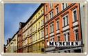 Blechschild 12x18 cm München Haidhausen Gebäude Bildmotiv Reisemotiv Abenteuer Reisen